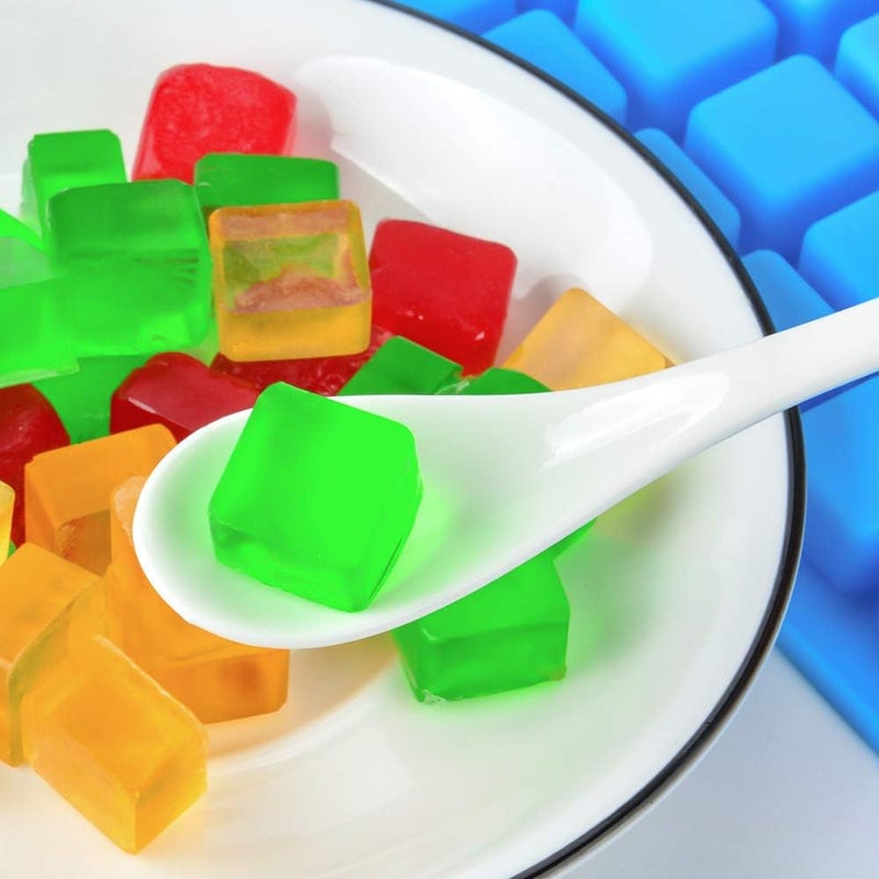 CAKETIME Square Silicone Candy Molds - Mini Silicone Molds for Hard Candy, Chocolate, Gummy, Caramel, Ganache, Ice Cubes (1) - Image 3